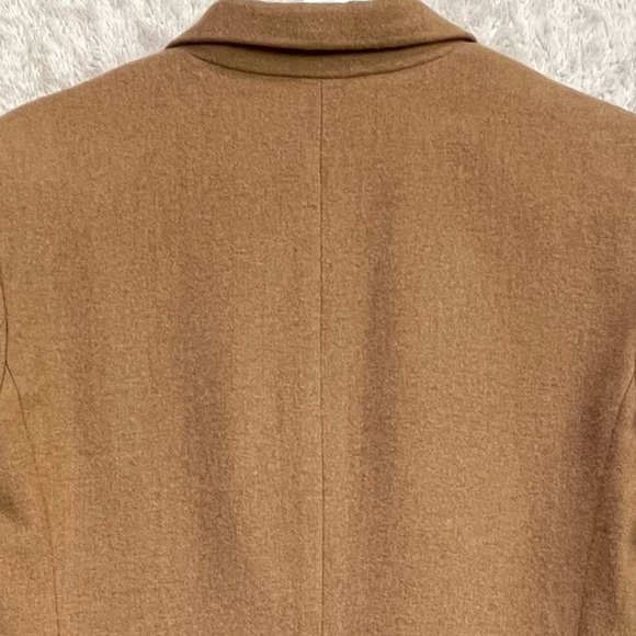 Brooks Brothers Tan Womens Camel Hair Wool Blazer Sz 8 Button Career Office Work - Picture 11 of 15
